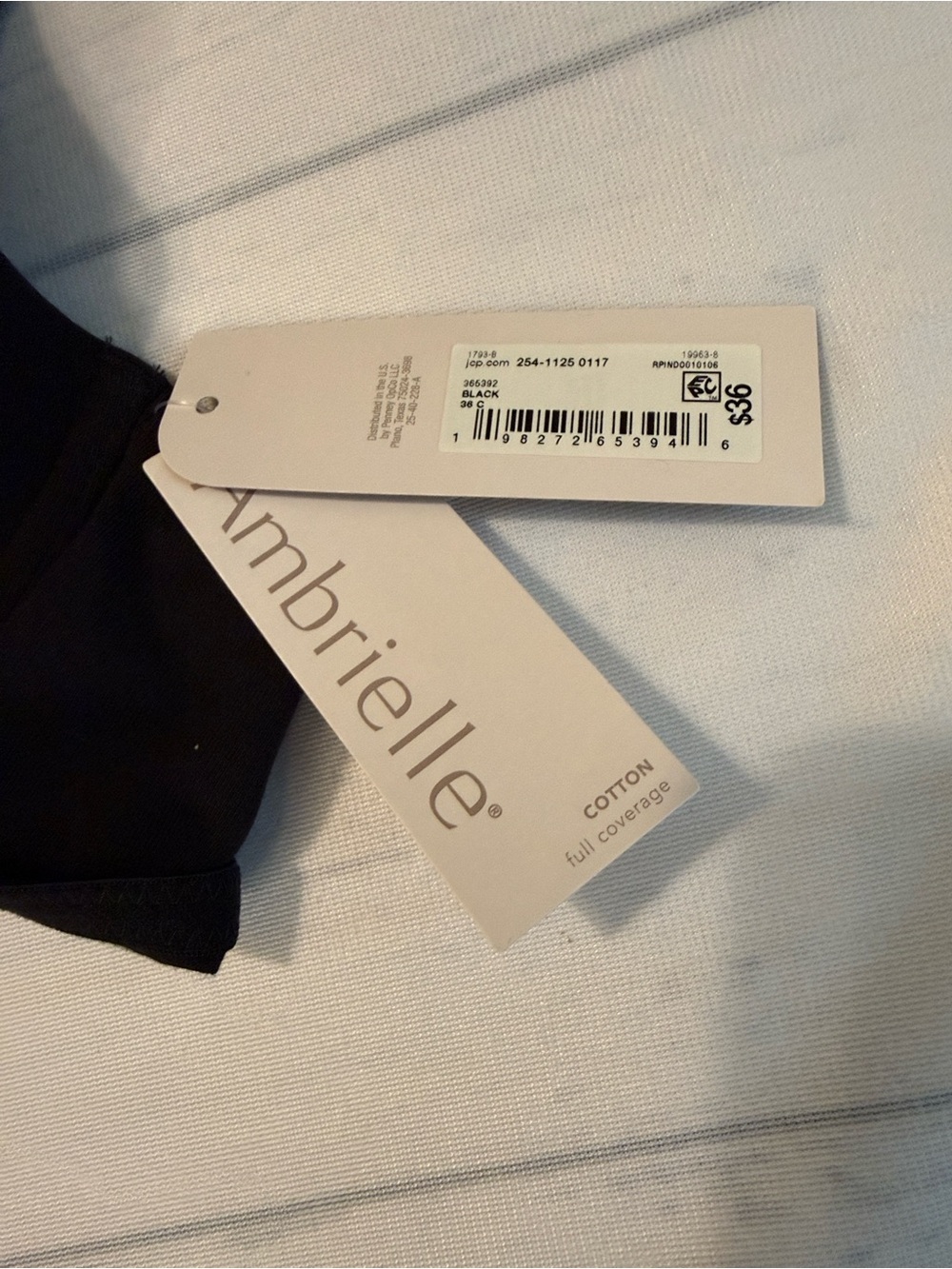 Ambrielle Black Padded Underwire Convertible Bra 36C - Picture 5 of 5